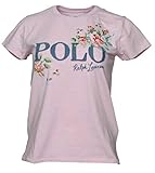 Ralph Lauren Damen Tshirt mit Blumenmotiv (Pink, XS)