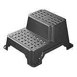 Doppeltrittstufe Trittleiter Kunststoff Bad-Hocker Kinderfußbank 200kg Tragk