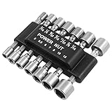 Stecknuss Set, 14 Stück Stecknuss Adapter Sechseck Bohrer Stecknuss Nuss Adapter Werkzeug Nuss Nüsse Stecknuss Muttern Bit-adapter Power Nut Für Bohrer Oder Akkuschraub