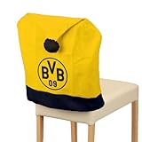Borussia Dortmund Stuhlhusse, Baumwolle, schwarz-gelb, One S