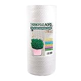 AGRI plus Isolier Luftpolsterfolie 2 m breit - Länge wählbar I Schutzfolie mit 30 mm Noppen I Pflanzenfolie für Überwinterung & Frostschutz I 150 My Noppenfolie UV-beständig & transp