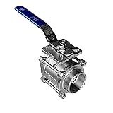 FSA Kugelhahn Edelstahl 316 2 1/2' 3-Teilig 2-Wege ISO 5211