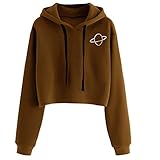 Damen Kapuzenpullover Fashion Trend Druck Lässig Bequem Outdoor Streetwear Plus Size Kurzes Sweatshirt 3XL