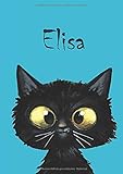 Elisa: Katzen-Malbuch / Tagebuch / Notizbuch: DIN A5 - blank