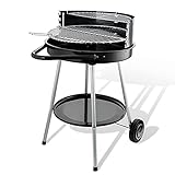 Outdoor-Garten-Holzkohle-Grill-Kochen-Grillwagen mit Rad, Outdoor-Grill tragbarer Kleiner Grill Camping-Grill, für Outdoor-Garten-Picknick BBQ