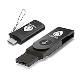 Thetis Fido U2F Sicherheitsschlüssel mit Typ-C-Adapter Zwei-Faktor-Authentifizierung Extra Schutz und kompatibel mit Windows/Linux/Mac OS, Gmail, Facebook, Dropbox, SalesForce, GitHub