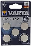 VARTA Batterien Electronics CR2032 Lithium Knopfzelle 3V Batterie 5er Pack Knopfzellen in Original 5er Blisterverpackung