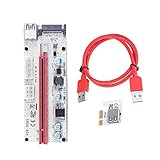 Kuyoly PCIE Grafikkarte Extended Line Mining Kabel USB3.0 Rotes Übertragungskabel 008s 60cm 1X Bis 16X Für Win7/8/10