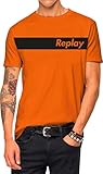 Replay Herren M6111B.000.2660 T-Shirt, 610 ORANGE, 3XL
