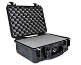 PELI 1450 Wasserdichter Peli Koffer für Kamera, Drohne and Fragile Gegenstände, IP67 Wasser- und Staubdicht, 15L Volumen, Hergestellt in Deutschland, Mit Schaumstoffeinlage (Anpassbar), Schw