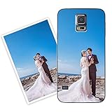 Sunrive Personalisierte Hülle kompatibel mit Samsung Galaxy S5 Silikon,Transparent Handyhülle Benutzerdefiniert Weicher Etui mit Eigenem Foto Bild Text I