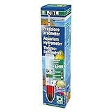 JBL Präzisions-Aräometer 6140800, Dichtemesser für Meerwasser-Aquarien, Mit Thermometer plus Meßgefäß