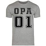 wowshirt Herren T-Shirt Opa Collection 32 Designs Großvater Geburtstag Geschenk, Größe:XS, Farbe:30 Sport Grey H