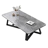 Quadratischer Beistelltisch, Grauer Sofa Couchtisch für modernes minimalistisches Wohnzimmer, Schlafzimmer, MDF + Metallbeine, 80/100