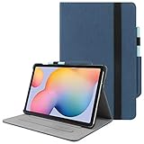 HoYiXi Hülle für Samsung Galaxy Tab S6 Lite 10.4 2020 Slim Leder Smart Abdeckung mit der Stand Funktion Tablet Schutzhülle für Samsung Galaxy Tab S6 Lite 10.4 SM-P610/P615 2020 - dunkelb