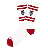 Jimmy Lion Athletic Socken für Damen und Herren. Weiß Athletic Wolf Socken Größe 36-40