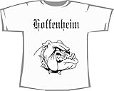 Hoffenheim (mit Bulldogge); Städte Unisex T-Shirt weiß, Gr. XXXL