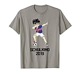 Schulkind 2019 Fußball Dabbing Fußballer Island Trikot T-S