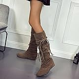 Stiefeletten Damen Absatz Gummistiefel Damen Rrunsv Mode Punkte Muster Regenstiefel Wasserdicht Outdoor Langschaft Stiefel mit Ferse Regenschuhe Casual Garten Naturkautschuk Wellington Boots S
