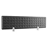 RICOO Akustik Trenn-Wand für Schreibtisch SAP1130-G 118 x 30 x 1,5 cm Grau Büro Home-Office Pinnwand Schall-und S