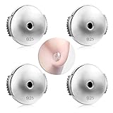 2 Paare Verschluss für Ohrstecker Silber 925 Ohrstopper Weiß Gold vergoldet Ohrring Rücken Ohrring Stopper Ohrringheber 8,1 * 9,1