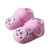 Baby Mädchen Baumwolle Schuhe Neugeborenen rutschfeste Kleinkind Schuhe Mit Cartoon Bär Deko Schnürschuhe Kinder Atmungsaktiv Weiche Boden Leicht Wanderschuhe Sneak