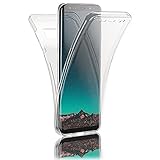 Kaliroo 360° Schutzhülle Klar kompatibel mit Samsung Galaxy S8 Hülle, Transparente Silikon Rundum Handyhülle Full-Body Case Slim Cover, Dünne Handy-Tasche Phone Etui Vorne & Hinten Komplett-S