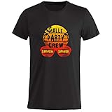 Mallorca T-Shirt Malle Party Crew - Saufen - Malle Shirt - Lustiges Strand T-Shirt für Freunde - Tshirt für Herren - FLYERALARM schwarz M