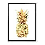 Modernen Leinwand Drucken Kunst Bild Kreative Wand Schlafzimmer Dekoration Gemälde Inkjet Obst Golden Ananas Fresken,NoFrame,70x100