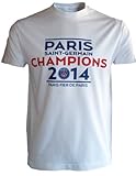 T-shirt PSG - CHAMPION DE France 2014 - Collection officielle PARIS SAINT GERMAIN - Football Ligue 1 - Taille enfant garçon 8