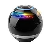 Bluetooth Lautsprecher Kabellose Portabler 12W Lautsprecher mit 12-Stunden Spielzeit & Dual-Treiber Wireless Speakers mit TF Karte, Mikrofon und Reinem Bass,LED L