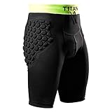 T1TAN Kurze Torwart Unterziehhose gepolstert · Gepolsterte Thermohose Herren & Jugend · Unterziehhose Torwart · Gr. S · schw