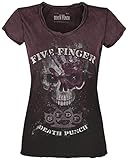 Five Finger Death Punch Big Skull Frauen T-Shirt weinrot XXL