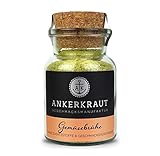 Ankerkraut Gemüsebrühe, ohne Geschmacksverstärker, ohne Zucker, 90g im Korkenglas, Mischung würzender Zutaten für Brü