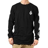 Volcom Herren Deadly Stones L/S Tee T-Shirt, schwarz, Groß