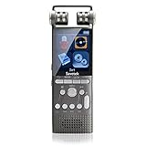 Recorder Professionelle Stimme aktiviert digitaler Audio-Voice-Recorder 8GB 16GB USB-Stift-Non-Stop 100HR-Aufnahme PCM 1536Kbps HIFI MP3-Player (Capacity : 8GB)