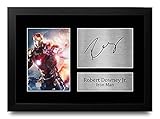 HWC Trading Robert Downey Jr A4 Gerahmte Signiert Gedruckt Autogramme Bild Druck-Fotoanzeige Geschenk Für Iron Man The Avengers F