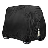 JTYX Golf Cart Cover 2/4 Passagier wasserdichte Golf Cart Cover für EZ GO Club Car Golf Carts Sunproof Staubdichte 4 Sitz Club Car C