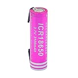 Jdttngp 3.7v 3100mah 18650 Lithium Li-Ionen Batterien, Akku für Taschenlampen Laptop Radio 1p