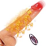 Vïbrãtờren mit Stoßfúnktïon für Sie Realistisch Groß Dïdlờ mit Stoșșfúnktïon für Frau Heizung 21cm Dïdlờ mit Stoșșfúnktïon für Frau XXL Dïdlờ Saúgnãpf Sïlïkờn Fernbedienung Vờrhãút klïtờrïș Pēnïș