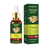 WUSHUN 30 ml Haarwachstumsseren,Natürliches Ingwer-Haarwachstumsöl | Anti-Haarausfall, Reparatur von trockenem, geschädigtem Haar, Stärkung der Haarwurzelverdickung und des Nachwachsens, für M