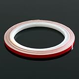 DonDo 3M 610C Klebeband, 5mm x 10m, rot, reflektierend, Reflexfolie mit Konturmarkierung