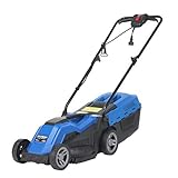 HYUNDAI Elektro-Rasenmäher LM3303E mit Mulchfunktion, Elektromäher, Mulcher, Mäher (33cm, 1200W, 30L Korb, 3-fache axiale Höhenverstellung)
