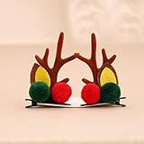 JIEGFUW Weihnachtsdeko 2 stücke Niedliche Hirsche Haarnadeln Weihnachten Barrettes Haar Dekorationd Schöne Haarspangen Haarschmuck Mädchen Geschenk (Color : Style 4)