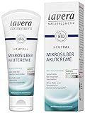 lavera Neutral Akutcreme mit Mikrosilber ∙ Bio Nachtkerze ∙ Sofortige Hilfe bei Hautirritationen ∙ Neurodermitis ∙ Medizinische Hautpflege ∙ vegan Bio Pflanzenwirkstoffe Naturkosmetik Creme 75