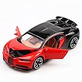 TOBOYO 1/32 Simulation Druckgusslegierung Modellauto Sportwagen Sound und Licht Simulation Pull Back Drive Die Tür kann geöffnet Werden Kinder/Erwachsene Spielzeug Dekorieren SAMM