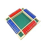 DELAIESI Seiten-Holzspiel 10 Pub-Vier Box-Nummer Bar traditionelle Tafel -Bildung Motorikspielzeug (Multicolor, One Size)