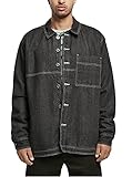 Urban Classics Herren Oversized Trucker Jacket Jacke, Black raw, M