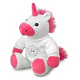 printplanet Stoff-Einhorn mit Namen Josie - Kuscheltier mit Design Ornamente - Stofftier, Plü