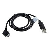 subtel® USB Kabel 1m kompatibel mit Samsung SGH-C170, SGH-E250, SGH-M300, SGH-U700, SGH-X830, SGH-D840, SGH-E900, SGH-D900 Smartphone, Handy Ladekabel Connector auf USB A 2.0 Datenkabel  schwarz PVC